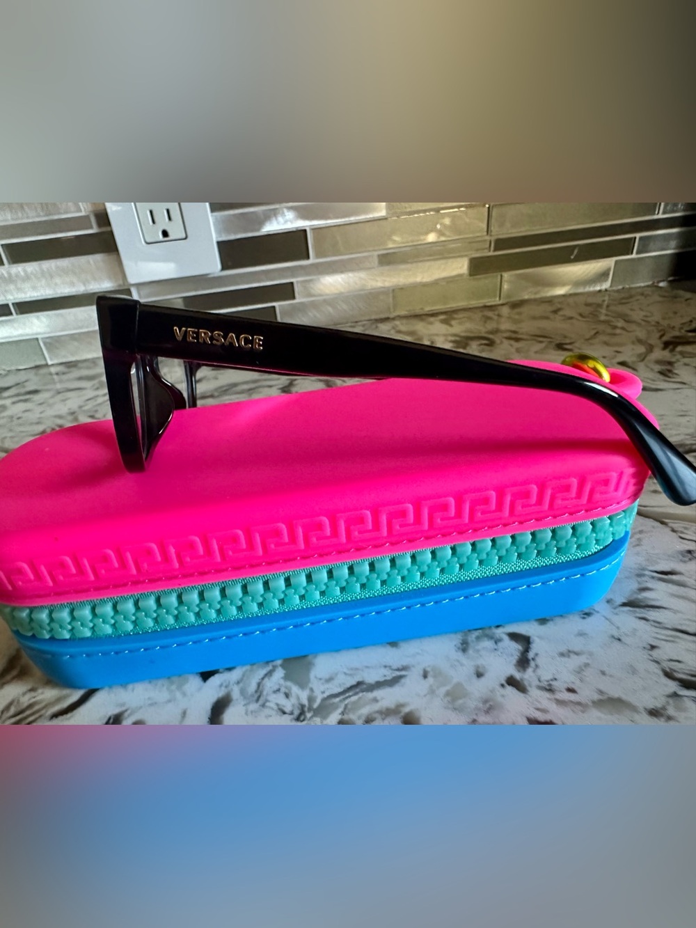 Versace Kids Eyeglasses VK 3325U GB1 Black Frames 45[]16 130 with Case - Picture 6 of 12